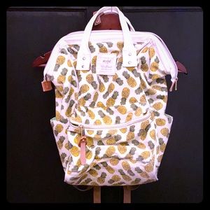 Anello pineapple print backpack
